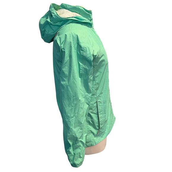 The North Face Girls Resolve Hooded Rain Jacket Mint Green Zip Sz XL (18) Spring - Picture 2 of 16